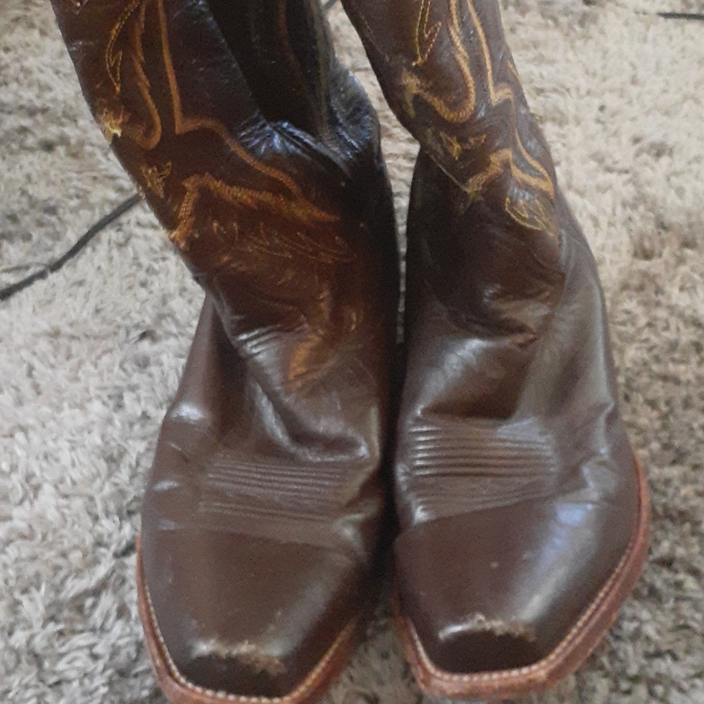 Leather, hard toe Boots
